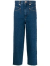 Isabel Marant Daliska Cropped Jeans In Blue