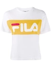 Fila Logo Print T-shirt In White