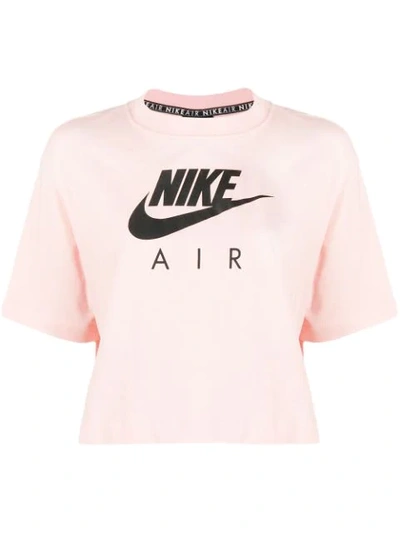 Nike Contrast Logo T-shirt In Pink