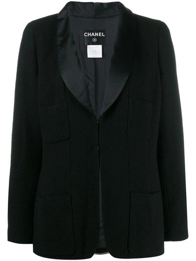 Pre-owned Chanel 2006's Boxy Blazer In Black