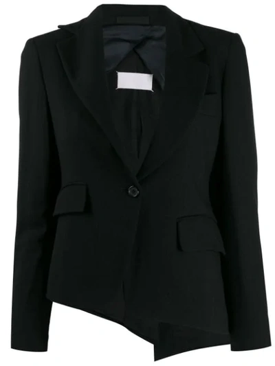 Pre-owned Maison Margiela 1990's Asymmetric Blazer In Black