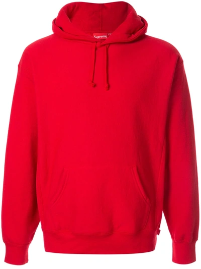 Supreme Hooded Sweatshirt In Red/white