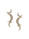 Isabel Marant Embellished Triple Crescent Earrings - Gold