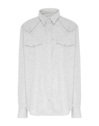 8 By Yoox Shirts In Light Grey