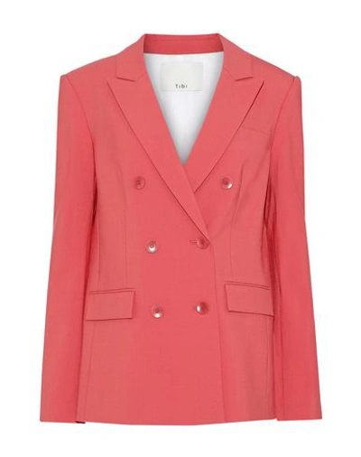 Tibi Suit Jackets In Coral