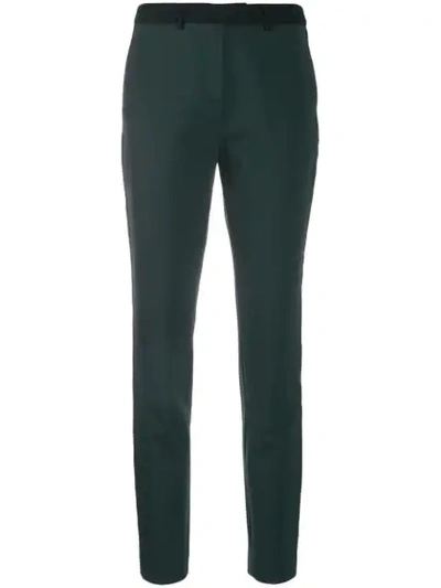 Karl Lagerfeld Tailored Cigarette Trousers In Green