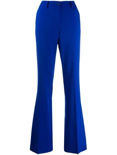 P.a.r.o.s.h Flared Tailored Trousers In Blue