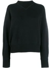 Isabel Marant Étoile Karl Double Knit Sweater In 01bk Black