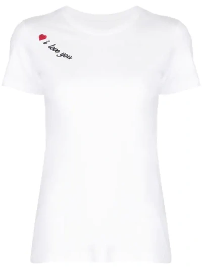 Cynthia Rowley I Love You T-shirt In White