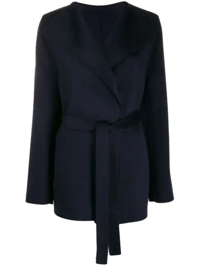 Joseph Lima Tie-waist Coat In Blue