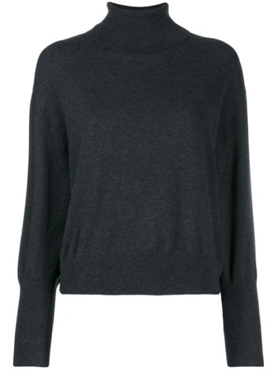 Brunello Cucinelli Turtle Neck Jumper In Grey