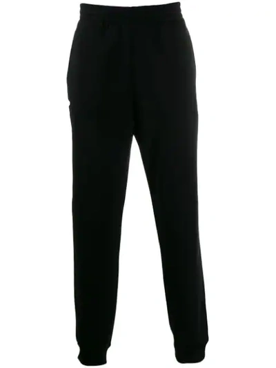 Msgm Logo Detail Track Trousers In Black