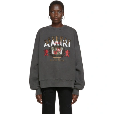 Amiri Beverly Hills Sweatshirt - Grey In Vintageblk