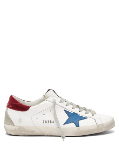 Golden Goose Superstar Sneakers In White Color Leather
