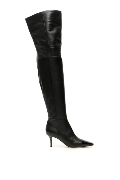 Gianvito Rossi Over-the-knee Stefanie Boots In Black