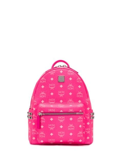 Mcm Stark Backpack In Pink