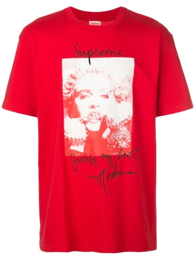 Supreme madonna cheap tee red