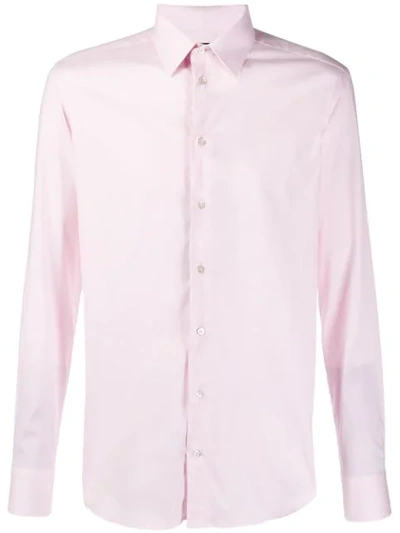 Emporio Armani Long Sleeve Shirt In Pink