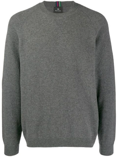 Ps By Paul Smith Long Sleeve Jumper In Grey
