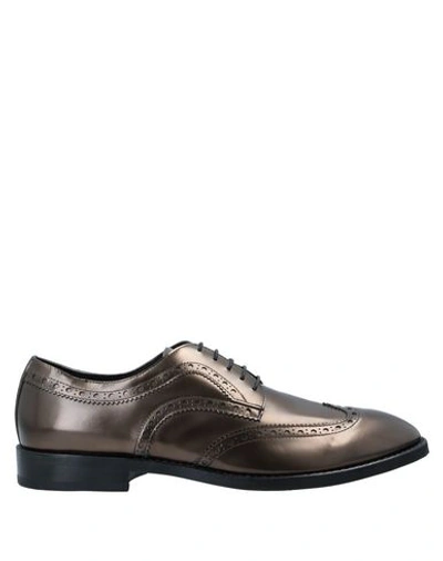 Raparo Laced Shoes In Bronze