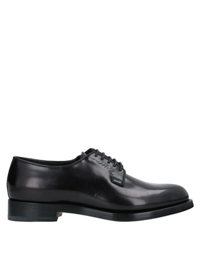 Santoni Lace-up Shoes In Black