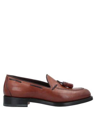 Santoni Loafers In Brown