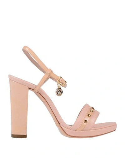 Versace Jeans Sandals In Pink