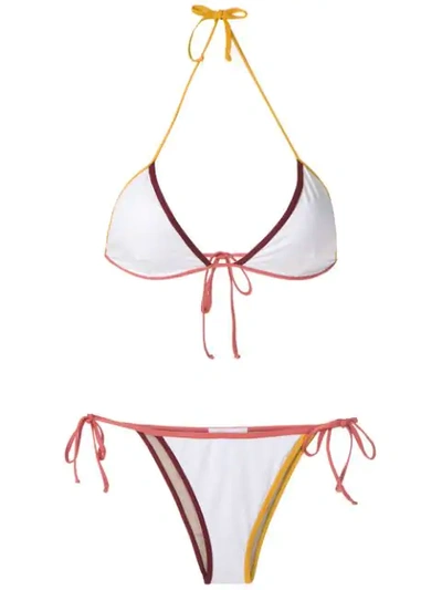 Brigitte Triangle Bikini Set In Multicolour