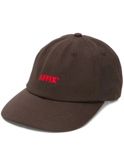 Affix Embroidered Logo Cap In Brown