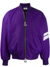 Gcds Oversized Logo Print Jacket In 11 Violet