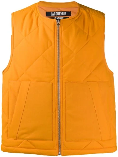 Jacquemus Le Gilet Romarin Jacket In Orange