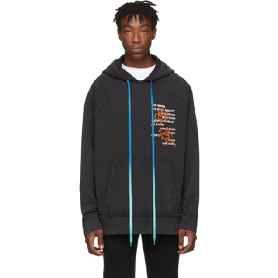 Off-white Industrial Print Hoodie In Black/multicolor