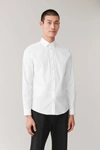 Cos Organic Cotton Classic Slim Fit Shirt In White