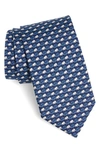 Ferragamo Men's Iumbo Elephants Silk Tie 1 In F.marino