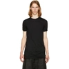 Rick Owens Ruched-detail T-shirt In Black