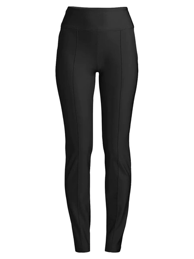 Anatomie Sonia High-rise Pintuck Side Zip Pants In Black