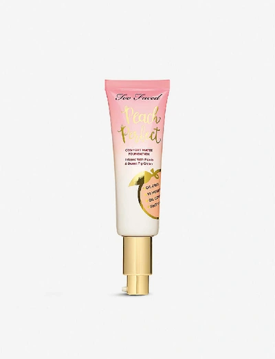 Too Faced Mocha Peach Perfect Comfort Matte Liquid Foundation In Mocha (brown)