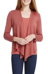 Nic And Zoe Nic+zoe Petites Four-way Cardigan In Terracotta