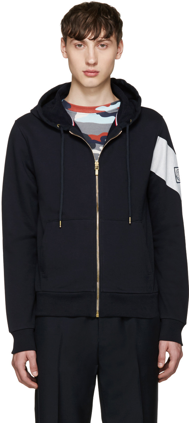 moncler navy hoodie