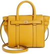 Mulberry Micro Bayswater Leather Satchel - Yellow In Deep Amber