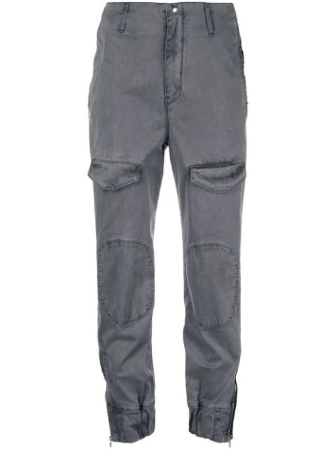 Rta Relaxed-Fit Cargo Trousers In Grey | ModeSens