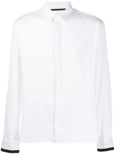 Haider Ackermann Contrasting Cuff Shirt In White