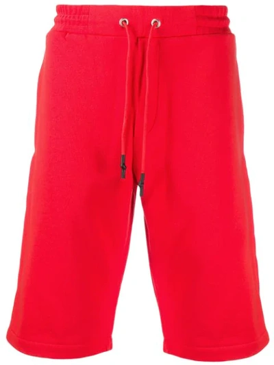 Mcq By Alexander Mcqueen Contrast Logo Shorts In Red