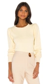 L'academie The Ashley Sweater In Light Yellow