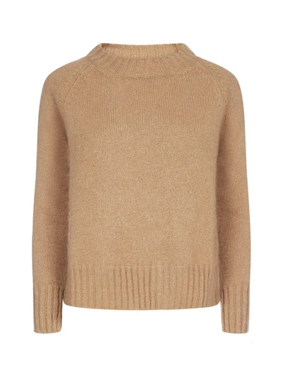 's Max Mara Caio Cashmere And Mohair Sweater In Beige,brown