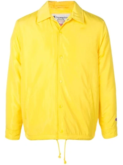Supreme Champion Label Coaches Jacket In Yellow