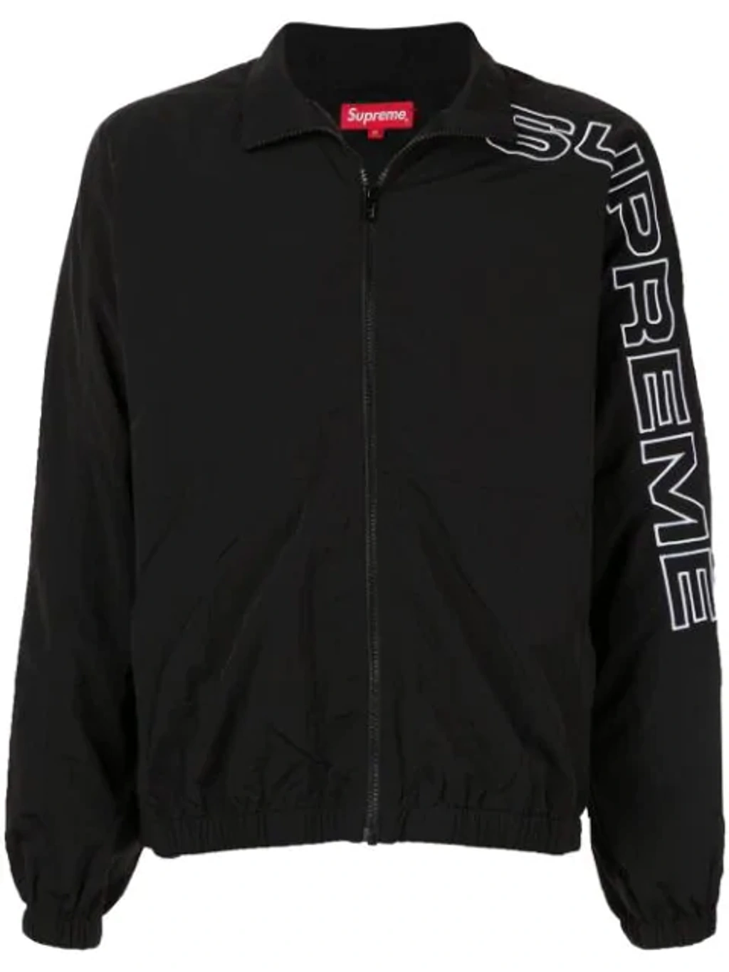 17SS Supreme Split Track Jacket Black Supreme Split Track Jacket