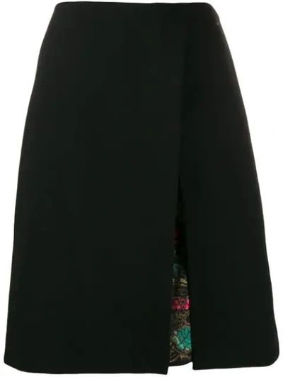 Etro A-line Skirt With Front Slit In 0001
