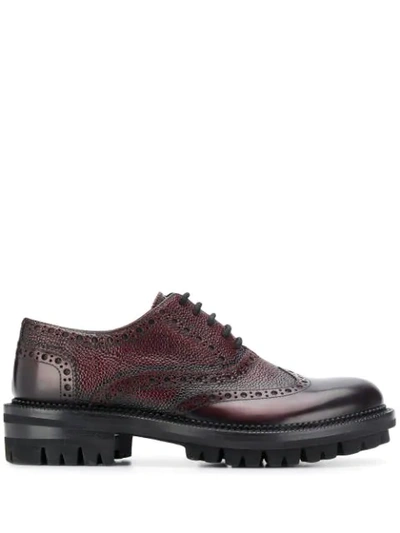 Dsquared2 Tudor Brogues In Red