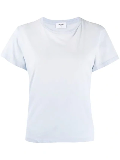 Re/done Round Neck T-shirt In Blue